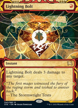 Lightning Bolt (Foil Etched) [Strixhaven: School of Mages Mystical Archive] | Shuffle n Cut Hobbies & Games