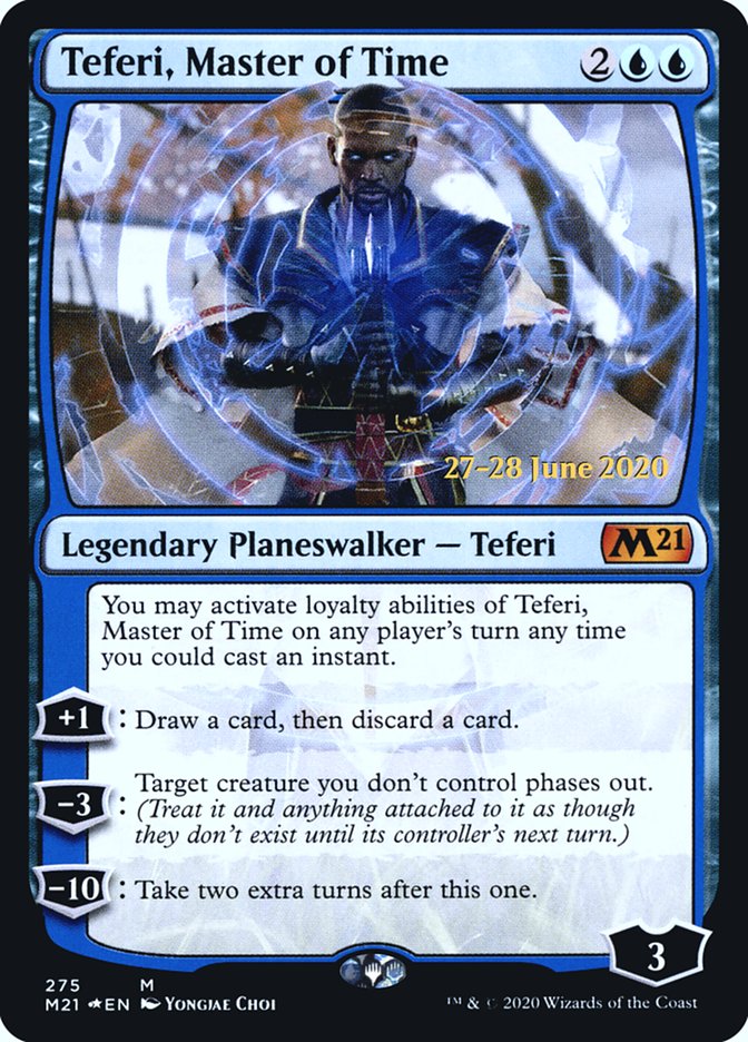 Teferi, Master of Time [Core Set 2021 Prerelease Promos] | Shuffle n Cut Hobbies & Games