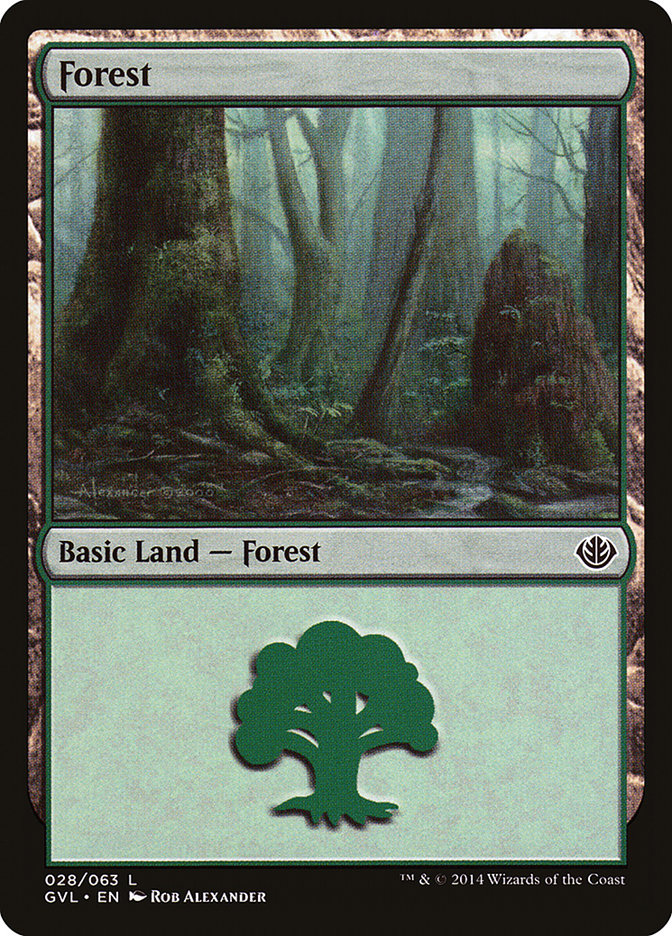 Forest (28) (Garruk vs. Liliana) [Duel Decks Anthology] | Shuffle n Cut Hobbies & Games