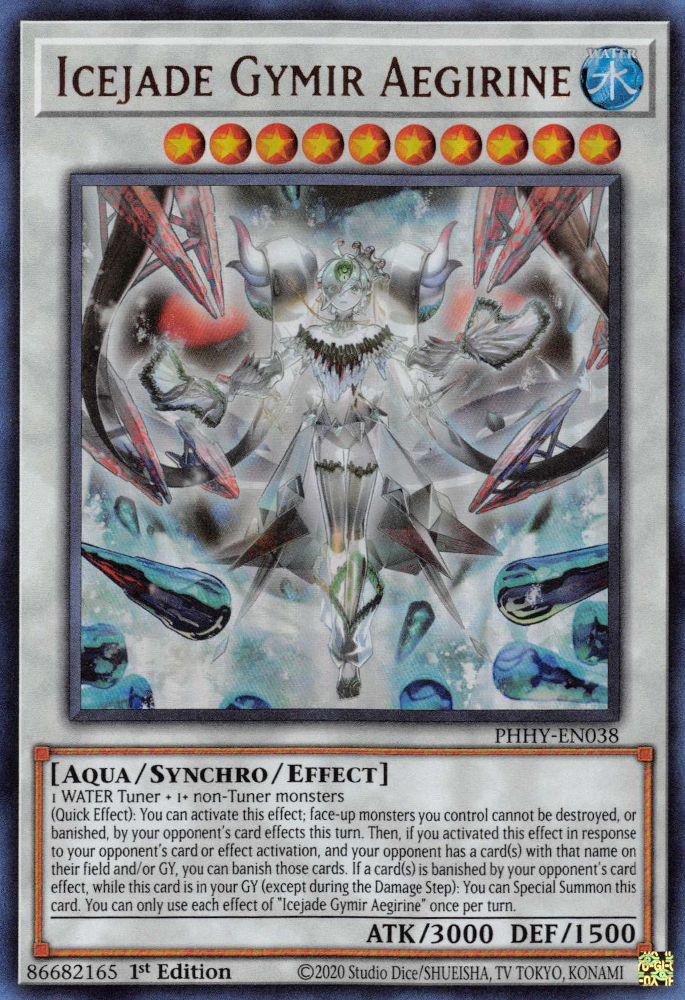 Icejade Gymir Aegirine [PHHY-EN038] Ultra Rare | Shuffle n Cut Hobbies & Games