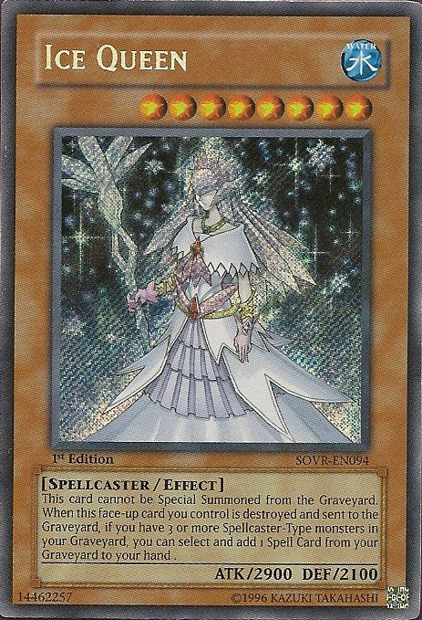 Ice Queen [SOVR-EN094] Secret Rare | Shuffle n Cut Hobbies & Games