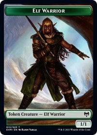 Elf Warrior // Shard Double-Sided Token [Kaldheim Tokens] | Shuffle n Cut Hobbies & Games