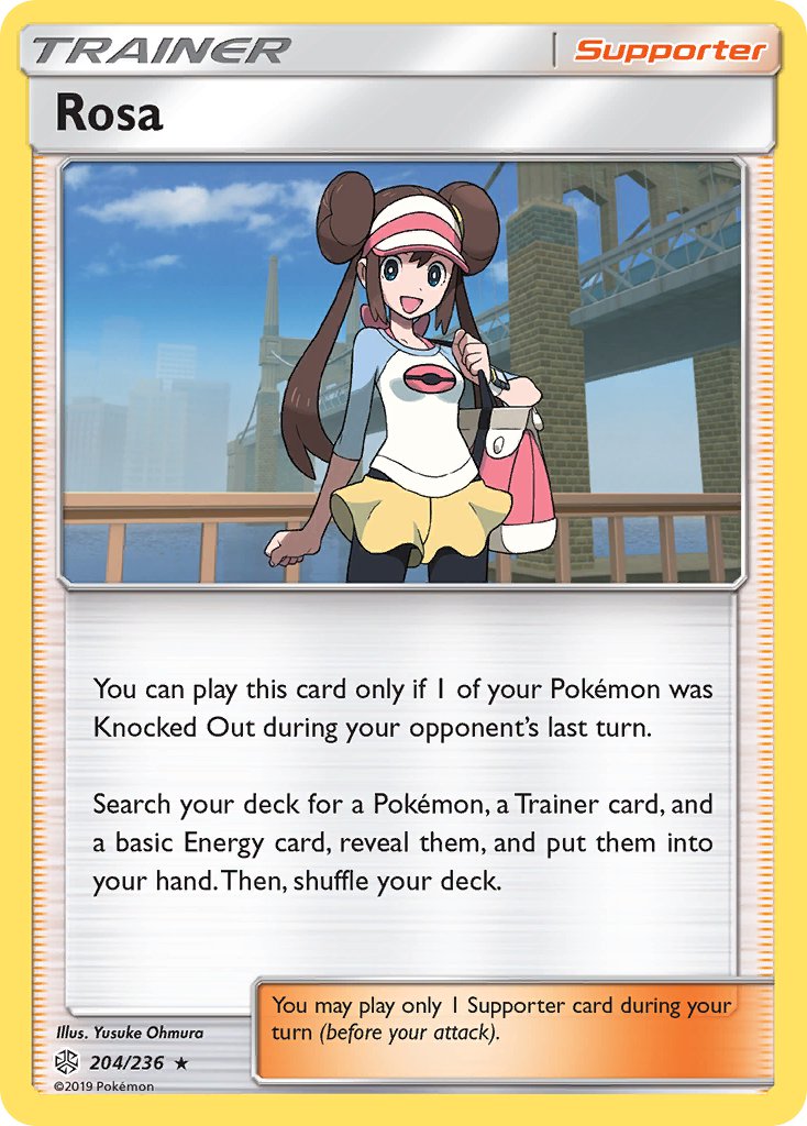 Rosa (204/236) (Theme Deck Exclusive) [Sun & Moon: Cosmic Eclipse] | Shuffle n Cut Hobbies & Games