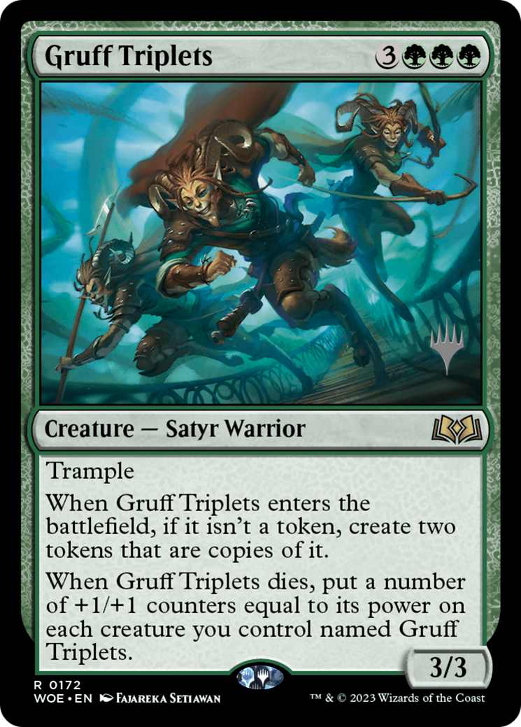 Gruff Triplets (Promo Pack) [Wilds of Eldraine Promos] | Shuffle n Cut Hobbies & Games