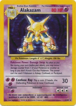 Alakazam (1/102) [Base Set Unlimited] | Shuffle n Cut Hobbies & Games