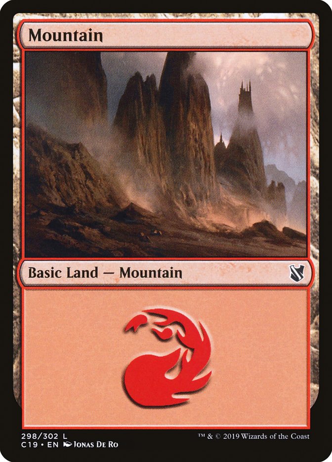 Mountain (298) [Commander 2019] | Shuffle n Cut Hobbies & Games