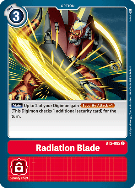 Radiation Blade [BT2-092] [Release Special Booster Ver.1.0] | Shuffle n Cut Hobbies & Games