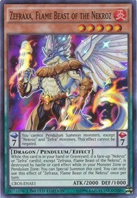 Zefraxa, Flame Beast of the Nekroz [CROS-ENAE1] Super Rare | Shuffle n Cut Hobbies & Games