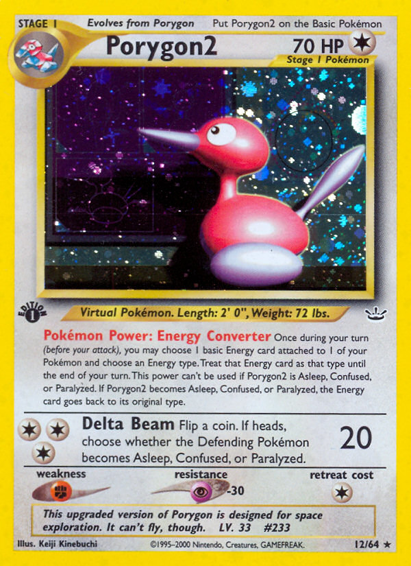 Porygon2 (12/64) [Neo Revelation 1st Edition] | Shuffle n Cut Hobbies & Games