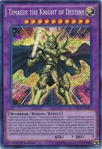 Timaeus the Knight of Destiny [DRL2-EN001] Secret Rare | Shuffle n Cut Hobbies & Games