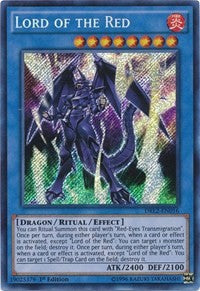 Lord of the Red [DRL2-EN016] Secret Rare | Shuffle n Cut Hobbies & Games