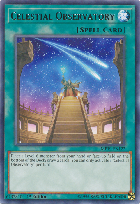 Celestial Observatory [MP19-EN122] Rare | Shuffle n Cut Hobbies & Games