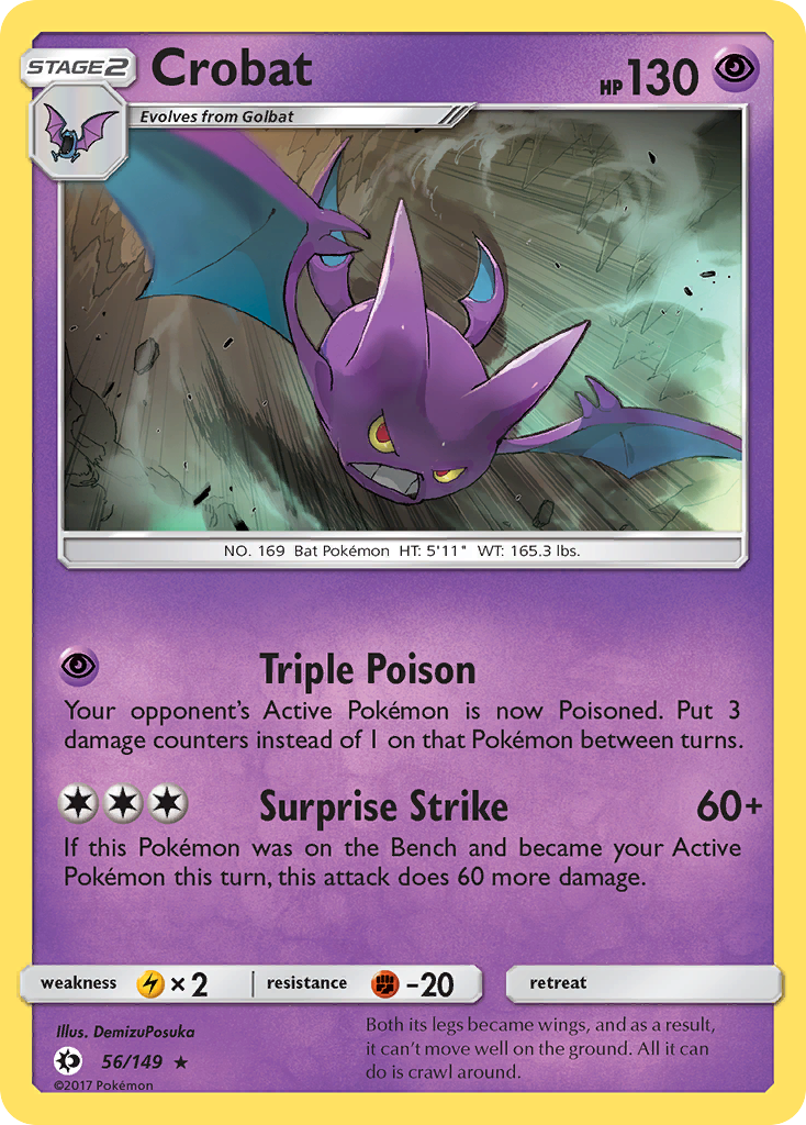 Crobat (56/149) [Sun & Moon: Base Set] | Shuffle n Cut Hobbies & Games