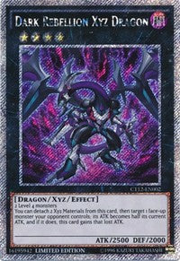 Dark Rebellion Xyz Dragon [CT12-EN002] Secret Rare | Shuffle n Cut Hobbies & Games