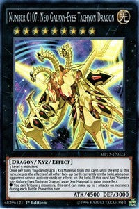 Number C107: Neo Galaxy-Eyes Tachyon Dragon [MP15-EN023] Super Rare | Shuffle n Cut Hobbies & Games