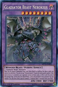 Gladiator Beast Nerokius [MP15-EN051] Secret Rare | Shuffle n Cut Hobbies & Games