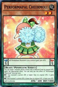 Performapal Cheermole [MP15-EN126] Rare | Shuffle n Cut Hobbies & Games