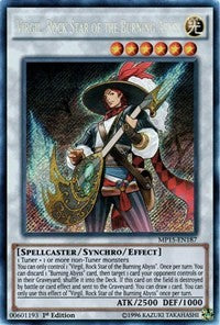 Virgil, Rock Star of the Burning Abyss [MP15-EN187] Secret Rare | Shuffle n Cut Hobbies & Games