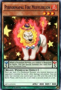 Performapal Fire Mufflerlion [MP15-EN191] Common | Shuffle n Cut Hobbies & Games