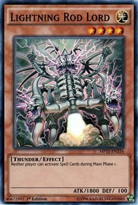 Lightning Rod Lord [MP15-EN216] Super Rare | Shuffle n Cut Hobbies & Games