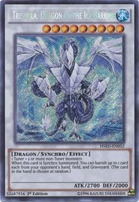 Trishula, Dragon of the Ice Barrier [HSRD-EN052] Secret Rare | Shuffle n Cut Hobbies & Games