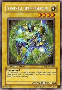 Elemental HERO Sparkman [EHC2-EN001] Secret Rare | Shuffle n Cut Hobbies & Games