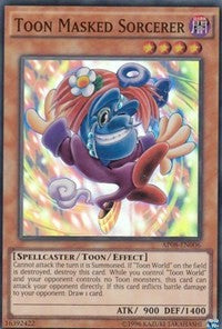 Toon Masked Sorcerer [AP08-EN006] Super Rare | Shuffle n Cut Hobbies & Games