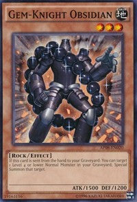 Gem-Knight Obsidian [AP08-EN020] Common | Shuffle n Cut Hobbies & Games