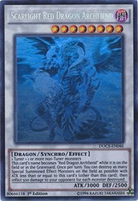 Scarlight Red Dragon Archfiend (Ghost) [DOCS-EN046] Ghost Rare | Shuffle n Cut Hobbies & Games