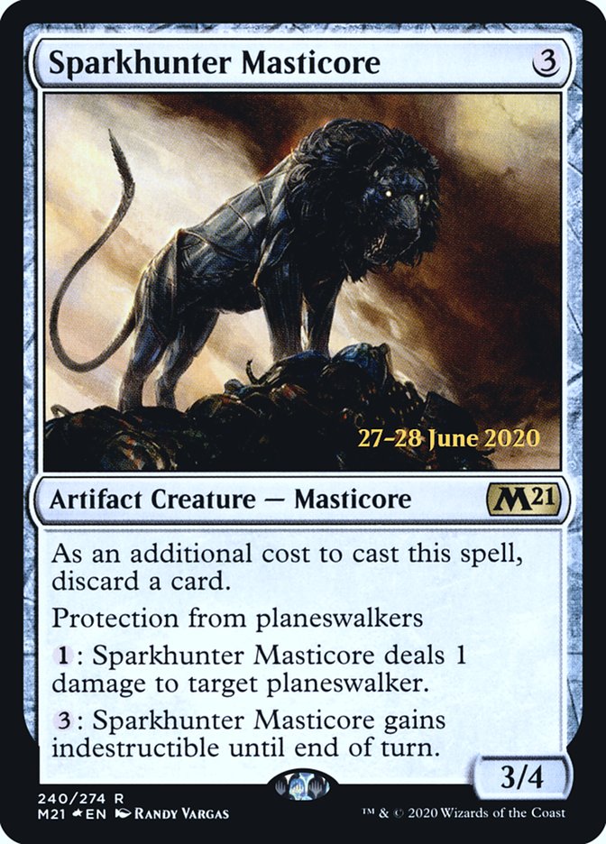 Sparkhunter Masticore [Core Set 2021 Prerelease Promos] | Shuffle n Cut Hobbies & Games