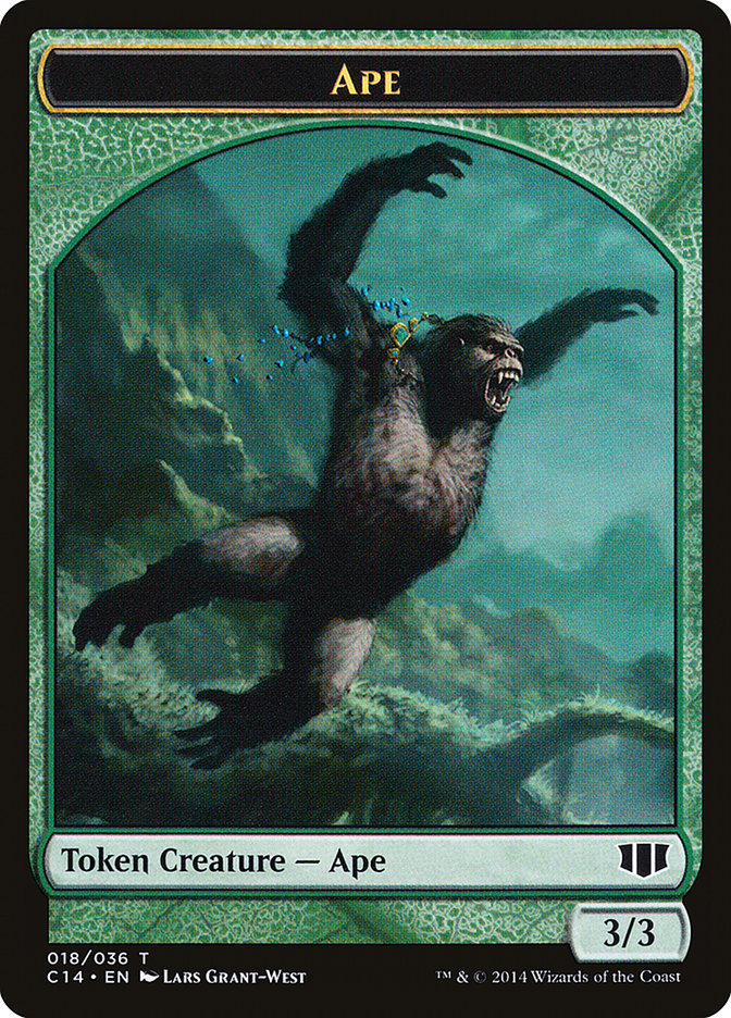 Ape // Zombie (011/036) Double-Sided Token [Commander 2014 Tokens] | Shuffle n Cut Hobbies & Games