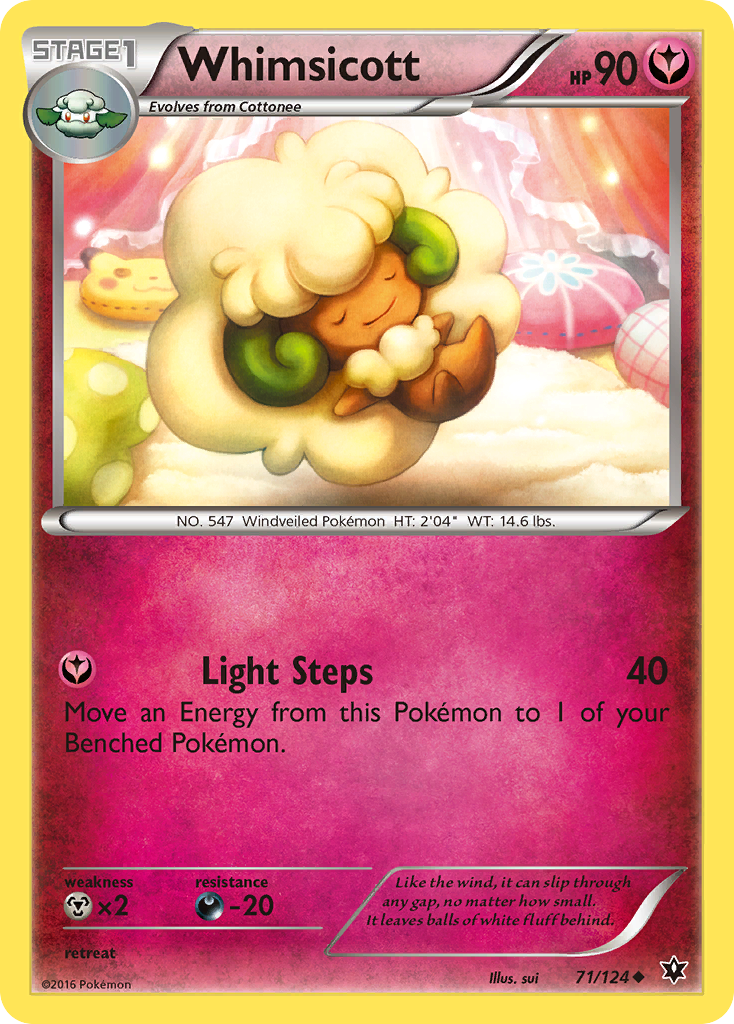 Whimsicott (71/124) [XY: Fates Collide] | Shuffle n Cut Hobbies & Games