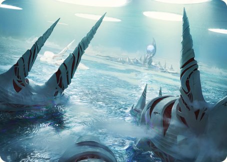 Seachrome Coast Art Card [Phyrexia: All Will Be One Art Series] | Shuffle n Cut Hobbies & Games