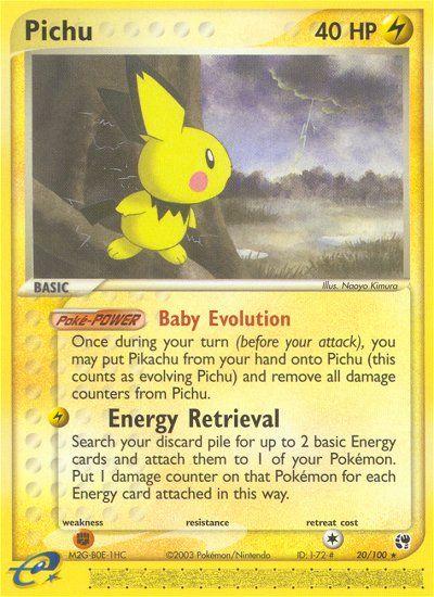 Pichu (20/100) [EX: Sandstorm] | Shuffle n Cut Hobbies & Games