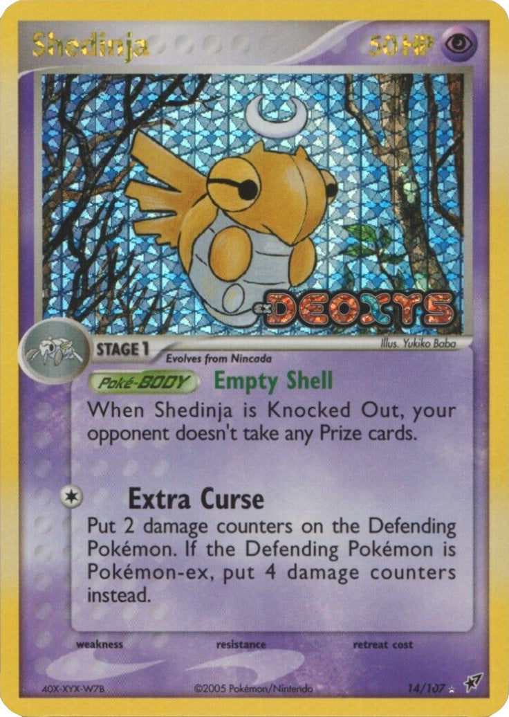 Shedinja (14/107) (Stamped) [EX: Deoxys] | Shuffle n Cut Hobbies & Games