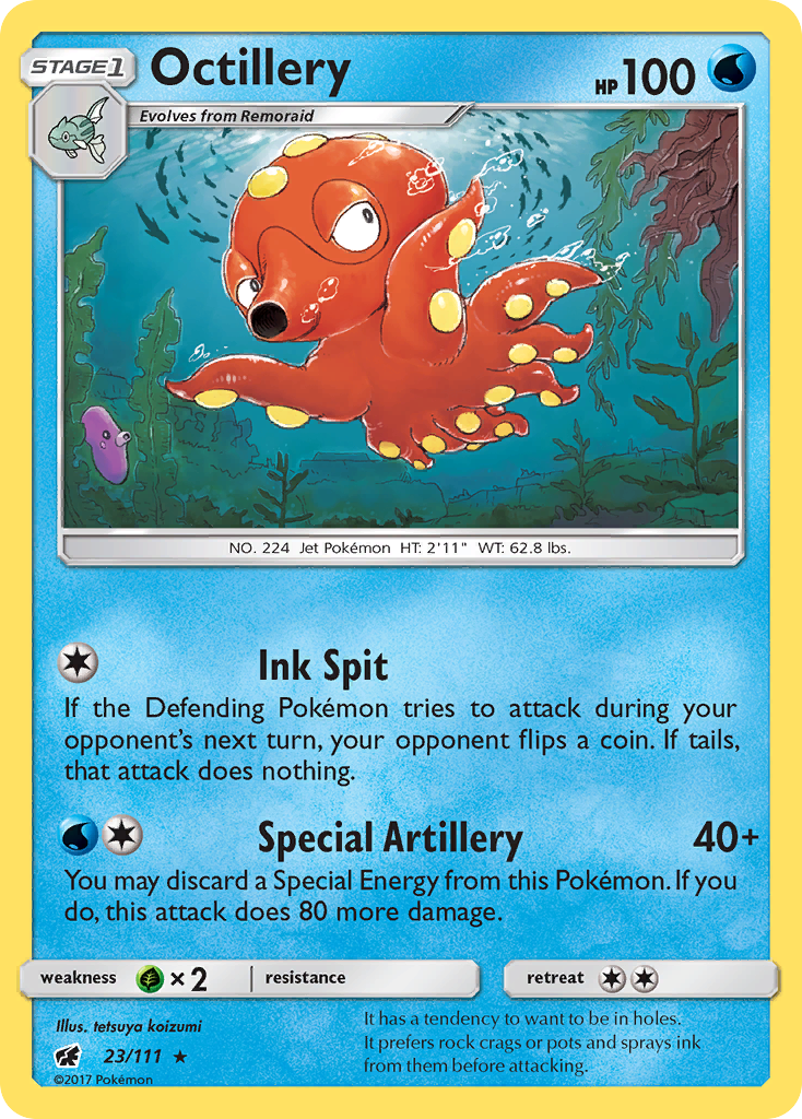 Octillery (23/111) [Sun & Moon: Crimson Invasion] | Shuffle n Cut Hobbies & Games