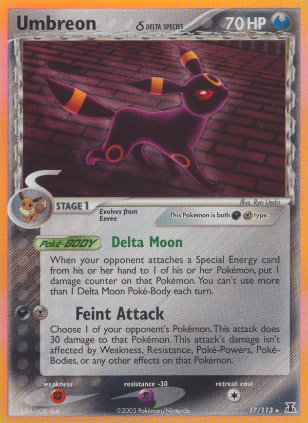 Umbreon (17/113) (Delta Species) [EX: Delta Species] | Shuffle n Cut Hobbies & Games