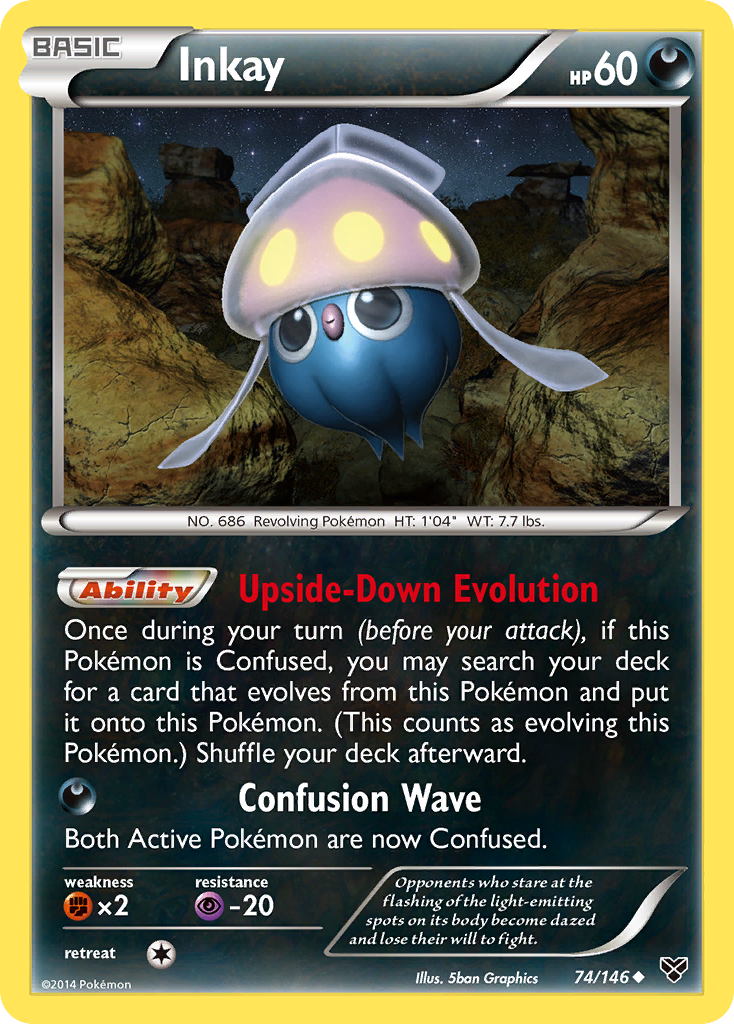 Inkay (74/146) [XY: Base Set] | Shuffle n Cut Hobbies & Games