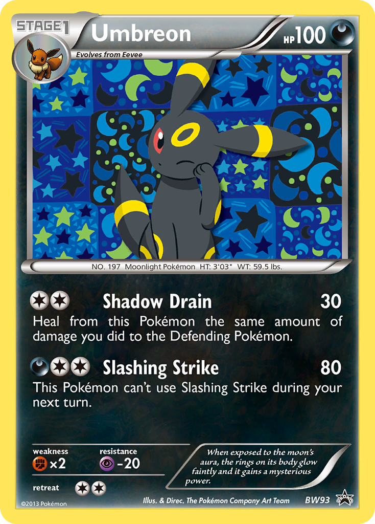 Umbreon (BW93) [Black & White: Black Star Promos] | Shuffle n Cut Hobbies & Games