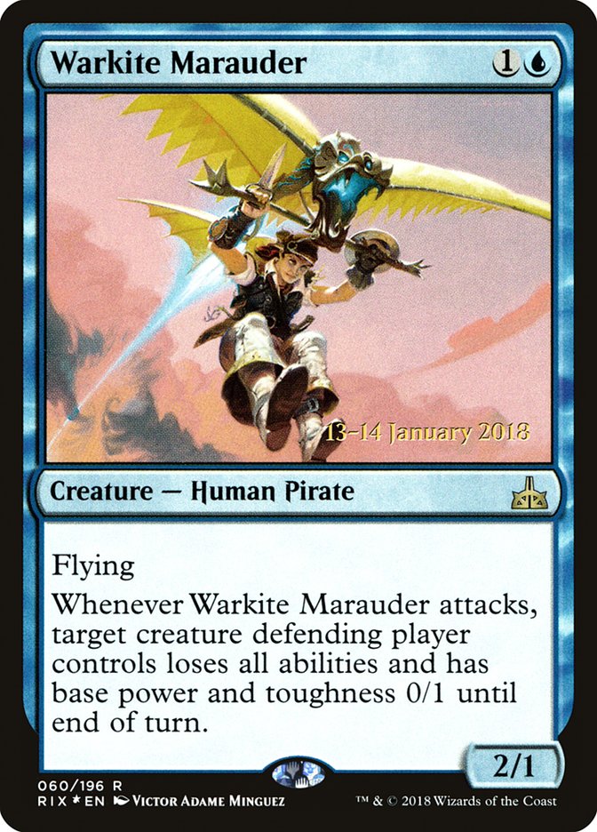 Warkite Marauder [Rivals of Ixalan Prerelease Promos] | Shuffle n Cut Hobbies & Games