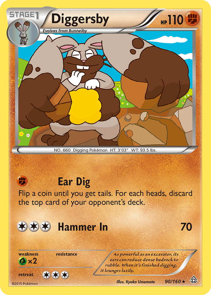 Diggersby (90/160) [XY: Primal Clash] | Shuffle n Cut Hobbies & Games