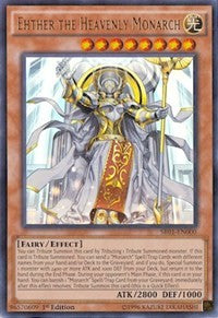 Ehther the Heavenly Monarch [SR01-EN000] Ultra Rare | Shuffle n Cut Hobbies & Games