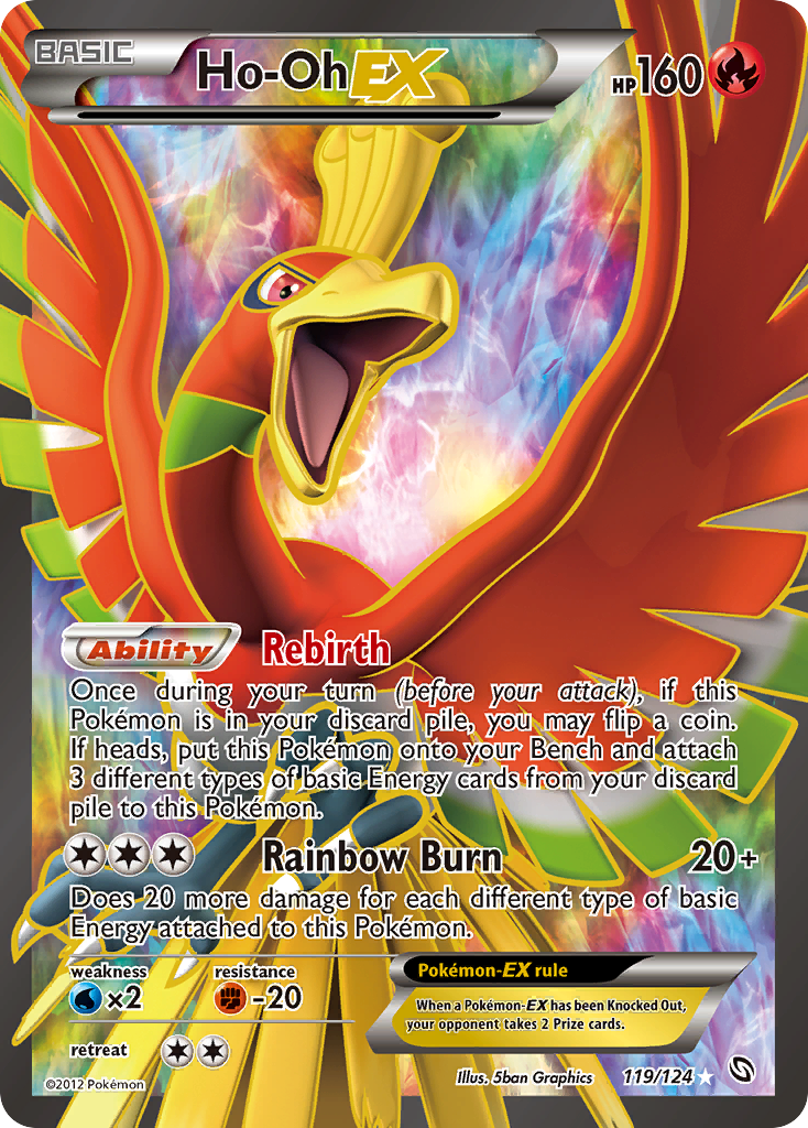 Ho-Oh EX (119/124) [Black & White: Dragons Exalted] | Shuffle n Cut Hobbies & Games