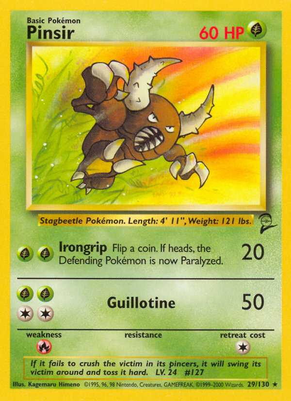 Pinsir (29/130) [Base Set 2] | Shuffle n Cut Hobbies & Games