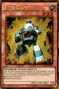 Junk Changer [PGL3-EN002] Gold Secret Rare | Shuffle n Cut Hobbies & Games