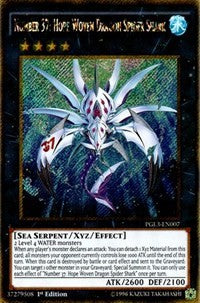 Number 37: Hope Woven Dragon Spider Shark [PGL3-EN007] Gold Secret Rare | Shuffle n Cut Hobbies & Games