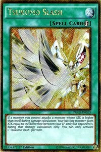 Tsukumo Slash [PGL3-EN013] Gold Secret Rare | Shuffle n Cut Hobbies & Games