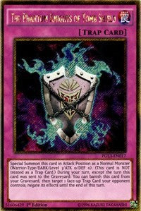 The Phantom Knights of Tomb Shield [PGL3-EN017] Gold Secret Rare | Shuffle n Cut Hobbies & Games