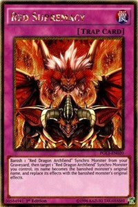 Red Supremacy [PGL3-EN020] Gold Secret Rare | Shuffle n Cut Hobbies & Games