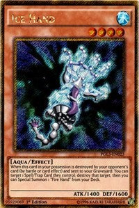 Ice Hand [PGL3-EN023] Gold Secret Rare | Shuffle n Cut Hobbies & Games